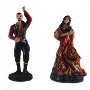 Casal de Ciganos Vermelho Pequeno