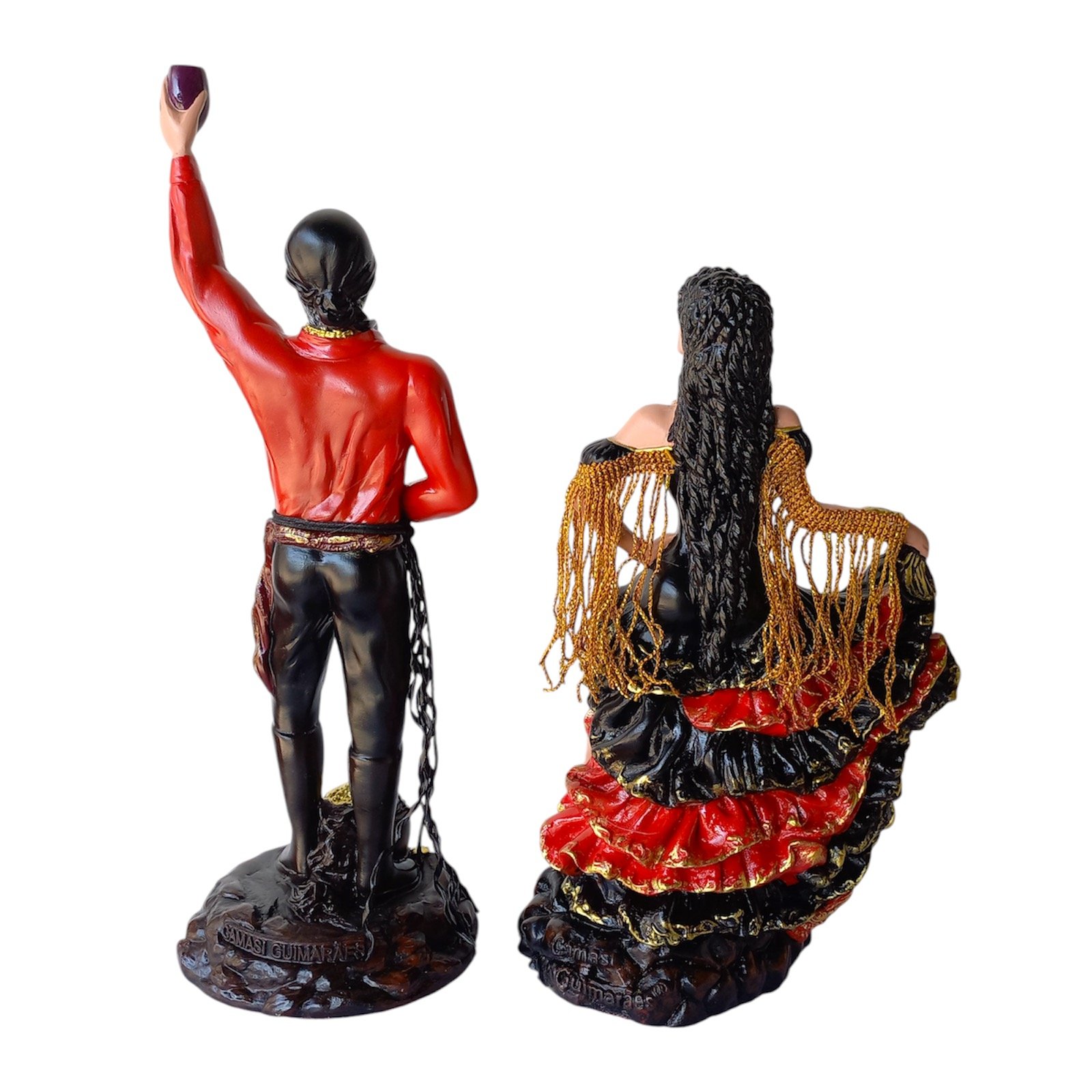 Casal de Ciganos Vermelho e Preto Médio - Imagem 2